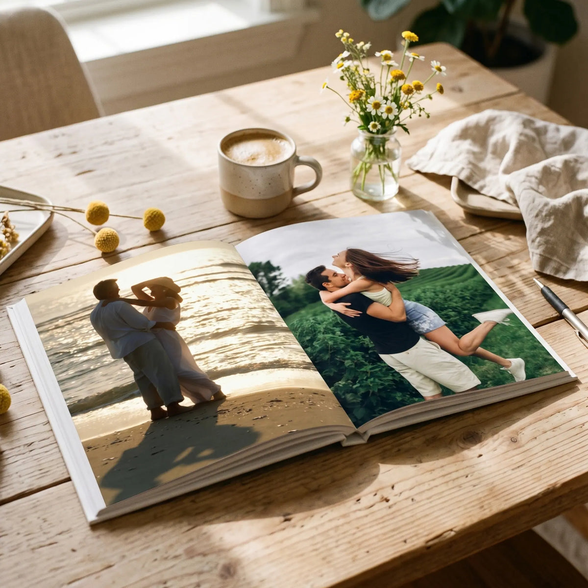"Share Your Love Story" - Personalised Hardcover Photo Book