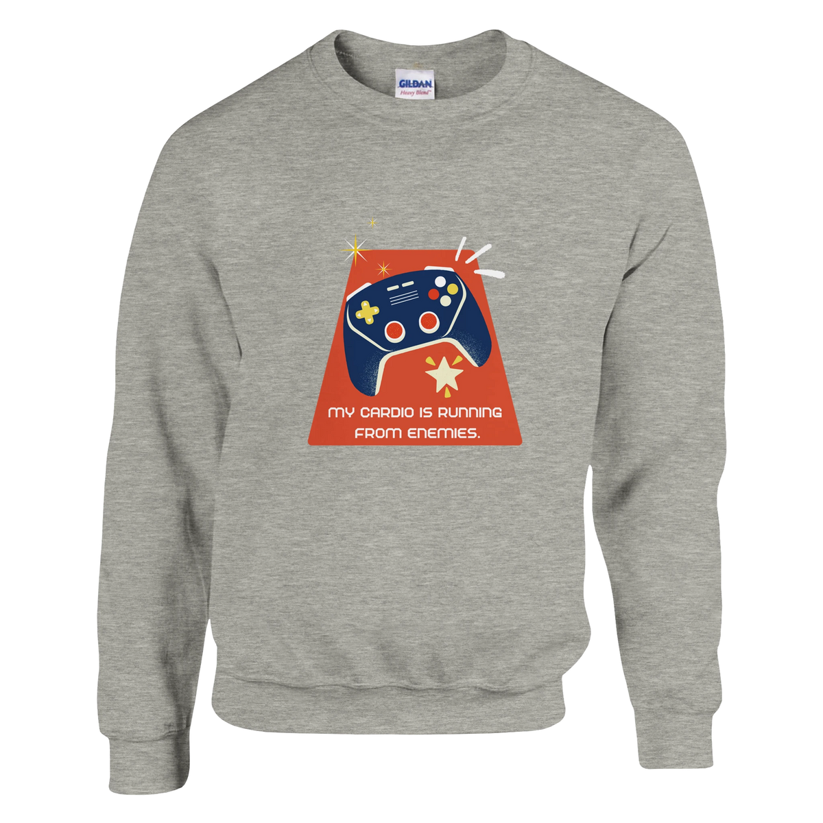 "My Cardio Is Running Enemies" Crewneck Sweatshirt Geeks