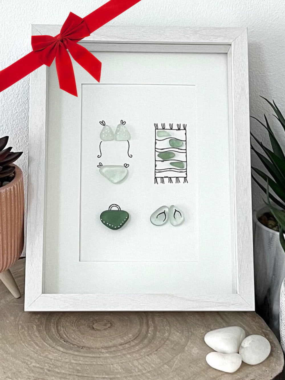 Christmas Gift - Sea Glass Beachwear Artwork - Perfect For The Beach Lover