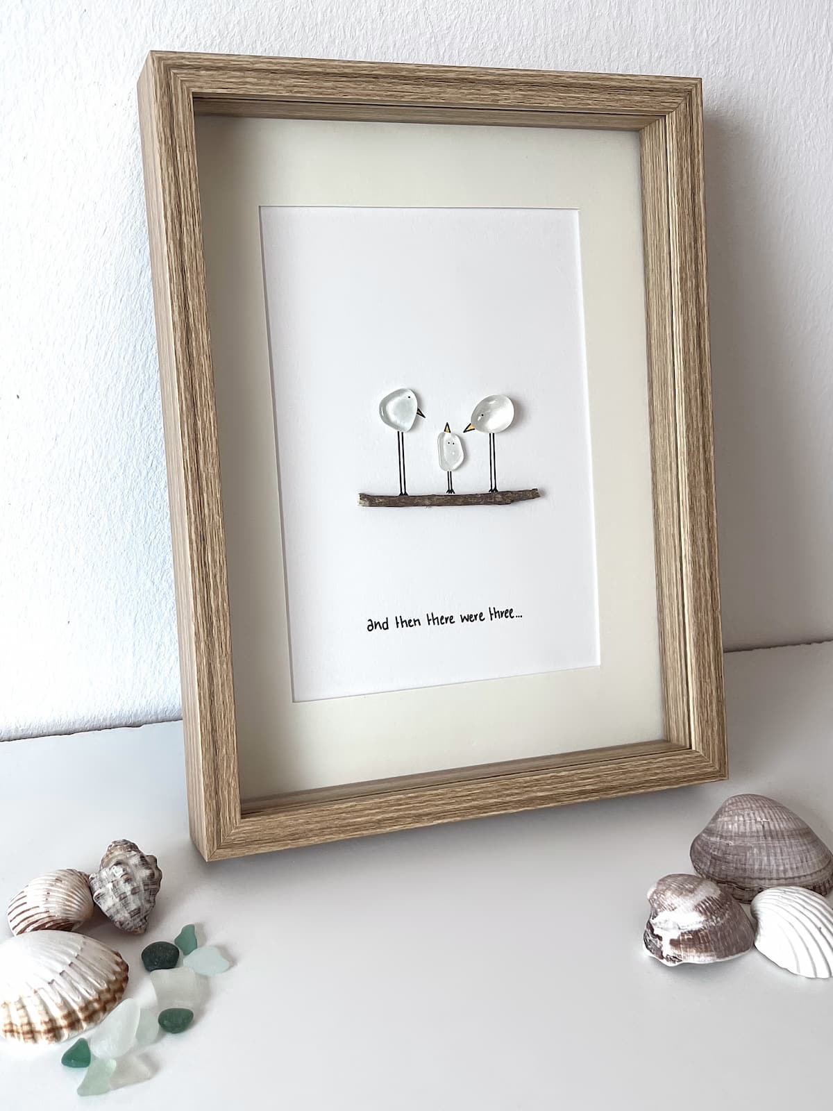 "Our Little Flock" - Personalized Sea Glass Gift