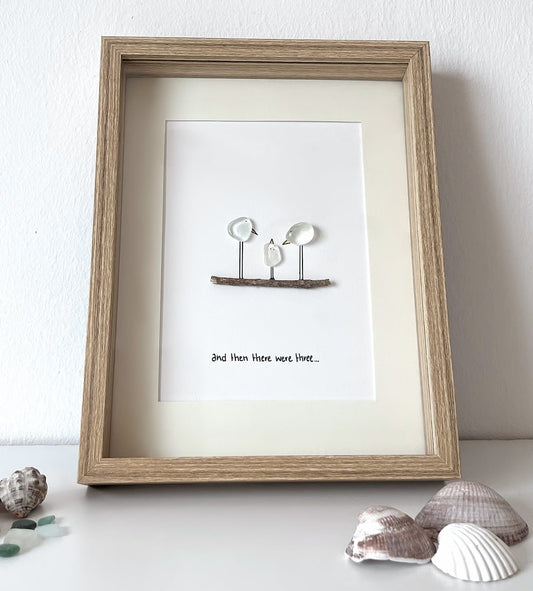 "Our Little Flock" - Personalized Sea Glass Gift