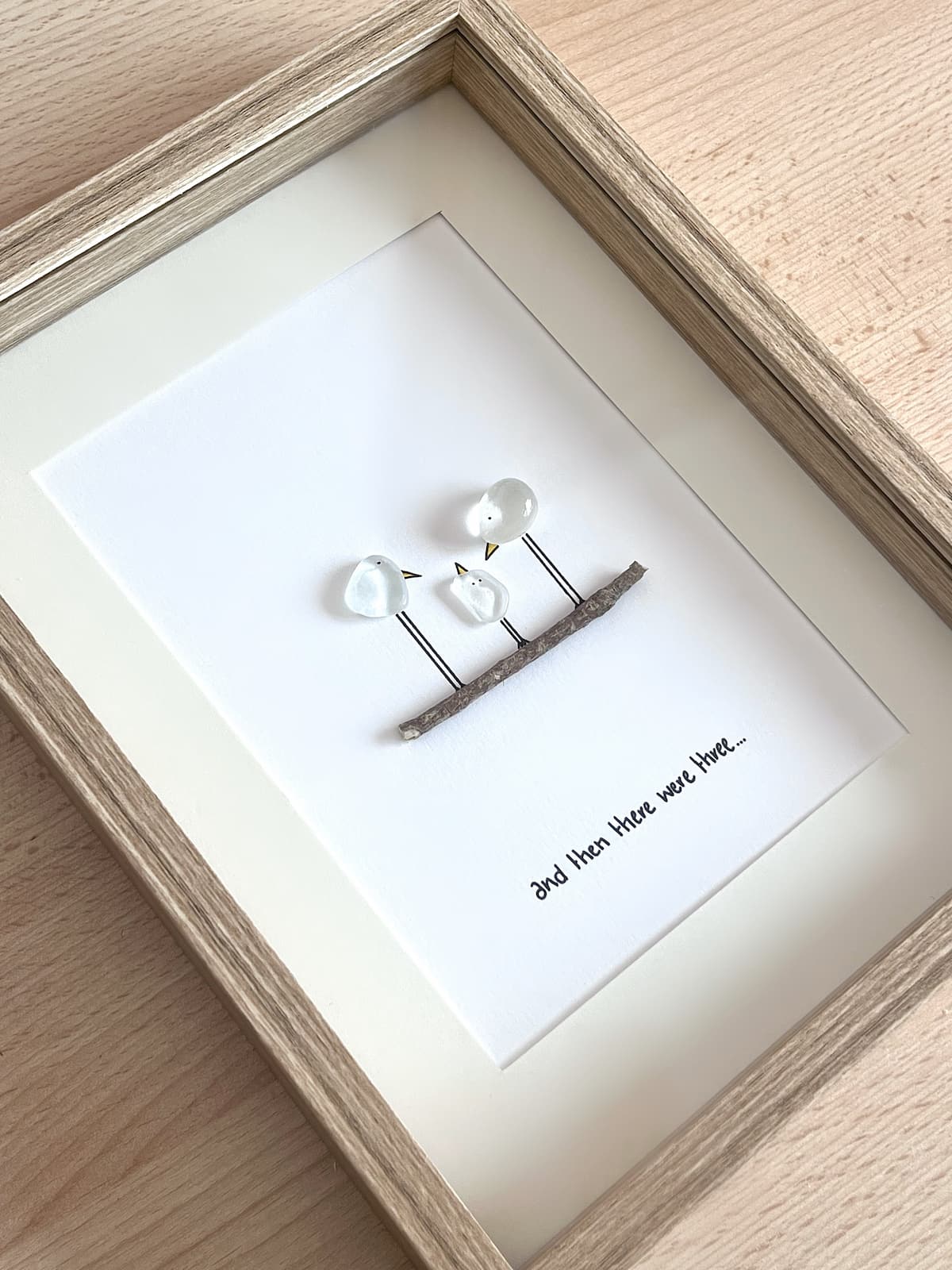 "Our Little Flock" - Personalized Sea Glass Gift