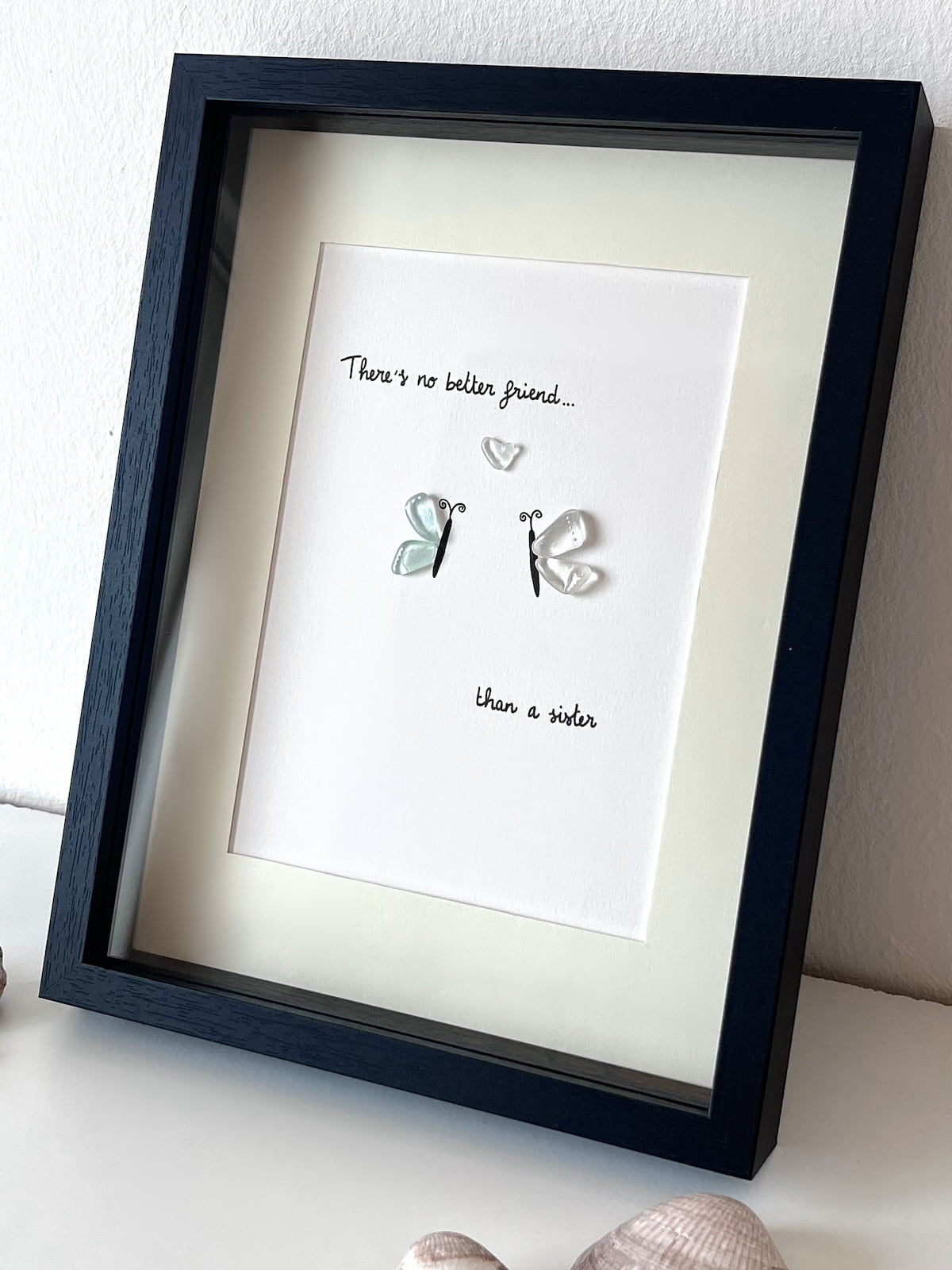 "You Give Me Butterflies" - Personalized Sea Glass Gift