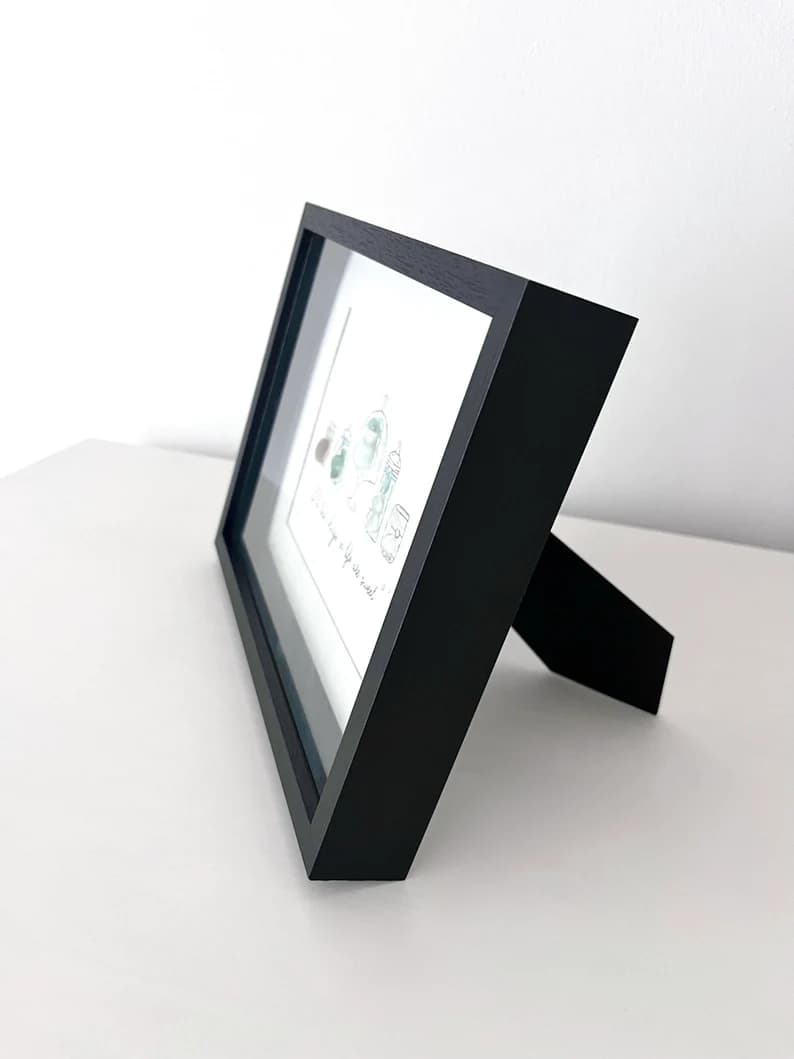 "Bakery Decor" - Personalized Sea Glass Picture Frame Gift