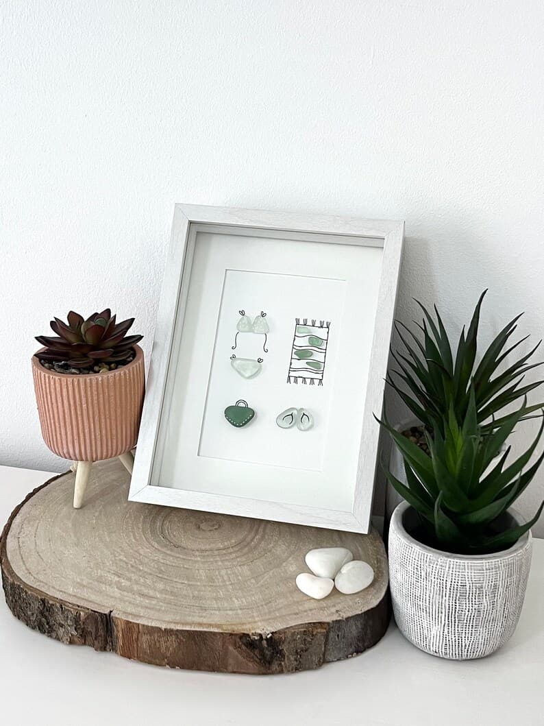 "Beach Day" - Personalized Sea Glass Gift