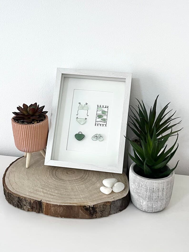 "Beach Day" - Personalized Sea Glass Gift