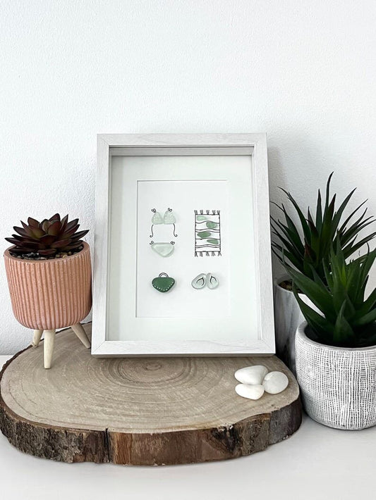 "Beach Day" - Personalized Sea Glass Gift