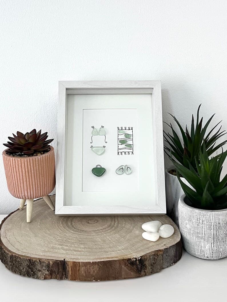Christmas Gift - Sea Glass Beachwear Artwork - Perfect For The Beach Lover