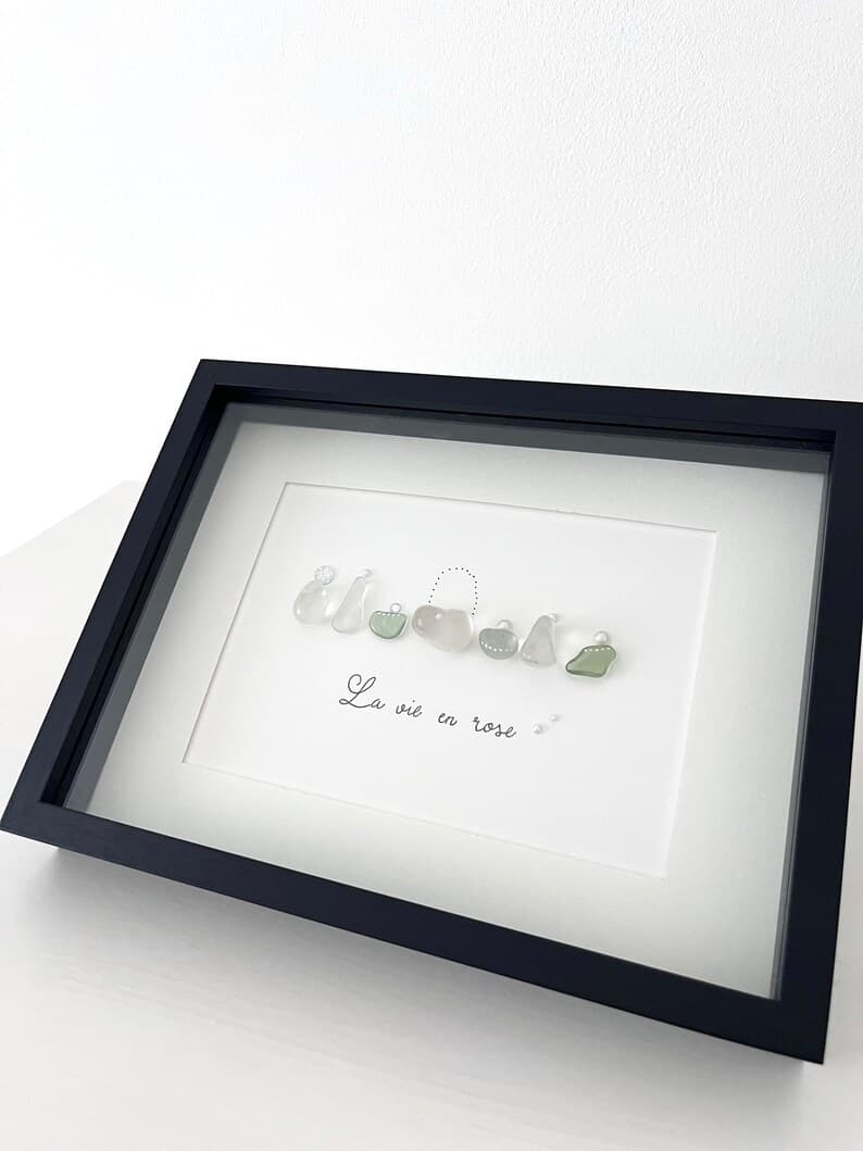 Christmas Gift - Sea Glass Perfume Bottles Art