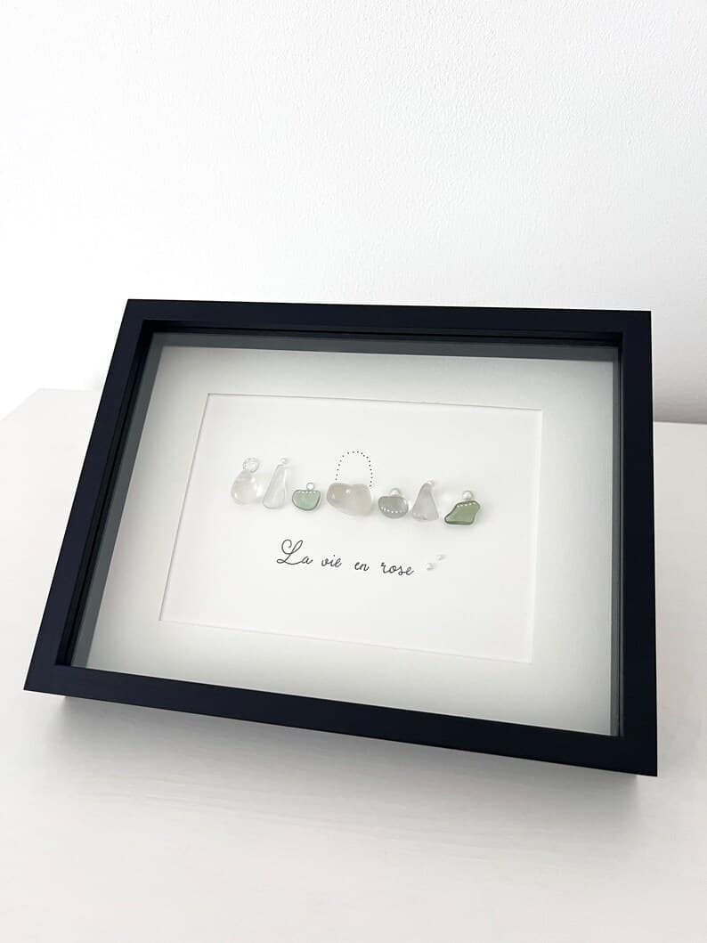Christmas Gift - Sea Glass Perfume Bottles Art