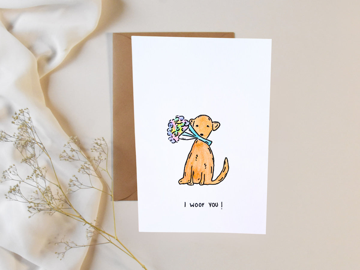 "Youre Pawsome " Handmade Greeting Card