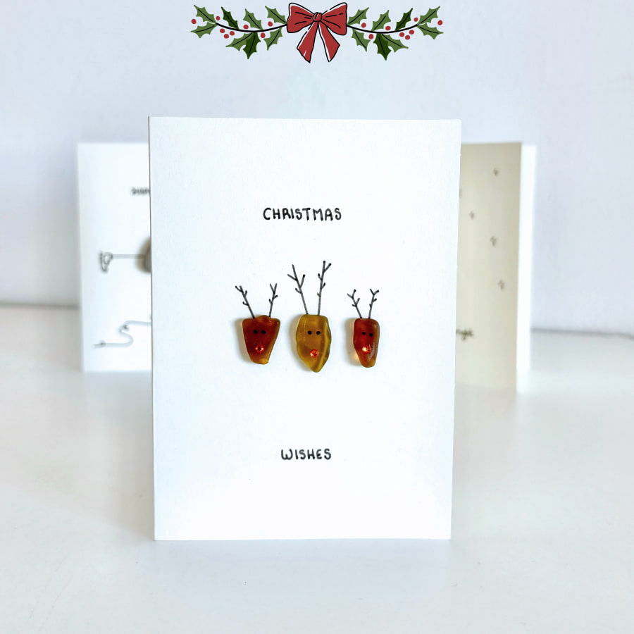 Handmade Christmas Cards (Pack of 4) - Set 2