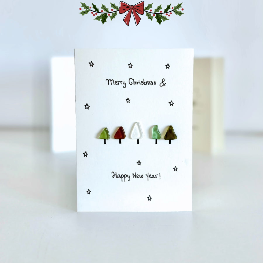 Handmade Christmas Card (Pack of 4) - Set 4