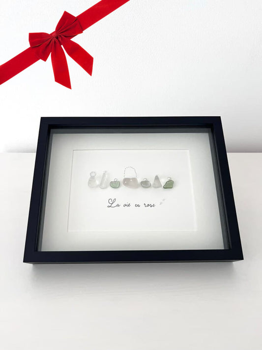Christmas Gift - Sea Glass Perfume Bottles Art