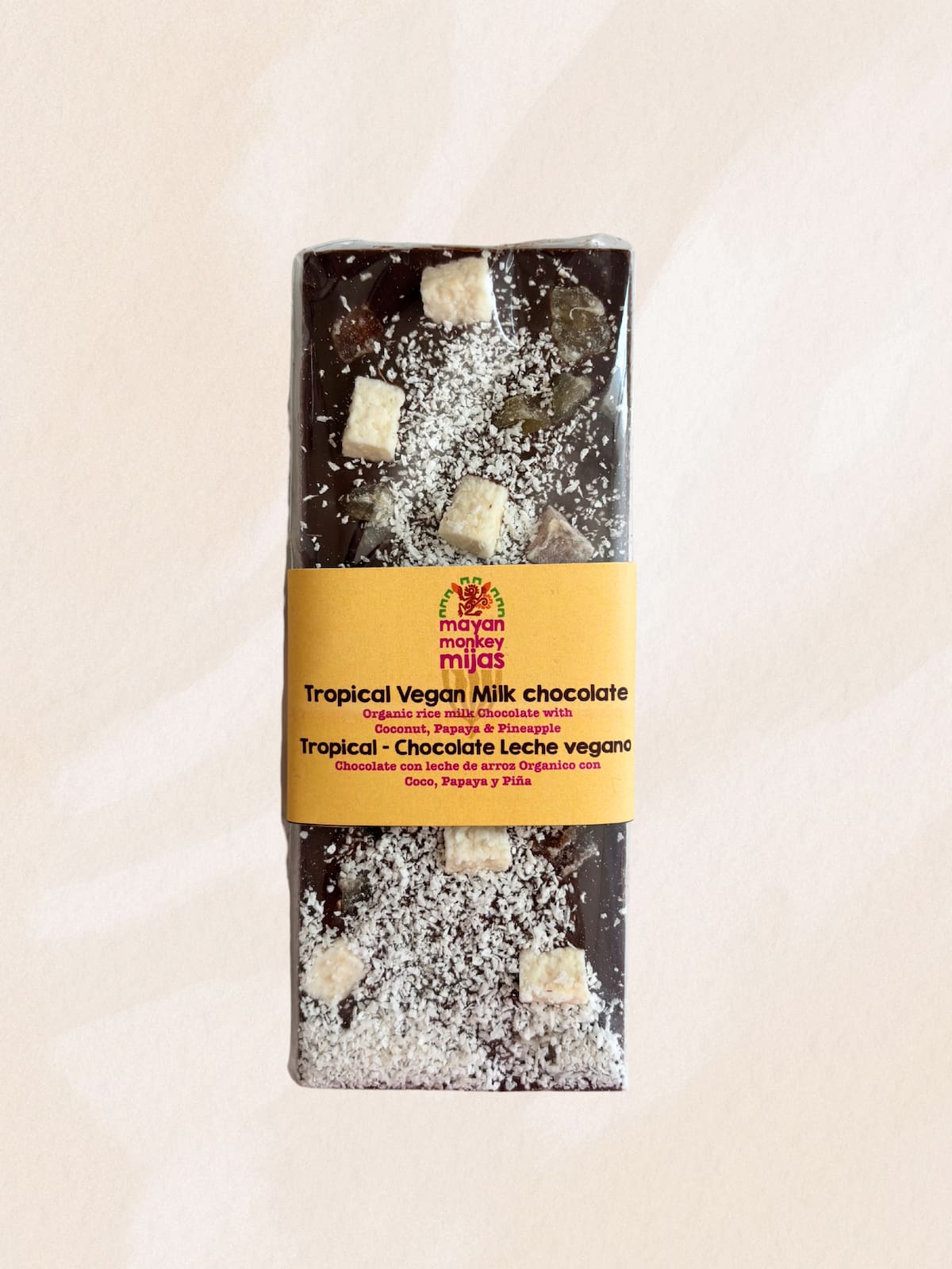 "Tropical Vegan Milk Chocolate" - Handmade Chocolate Bar