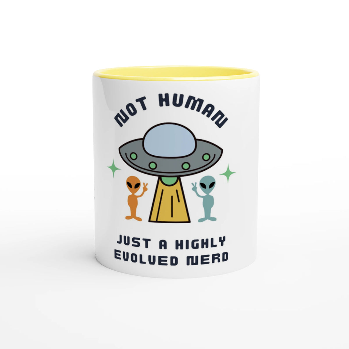 "Highly Evolved Nerd" Ceramic Mug Geeks