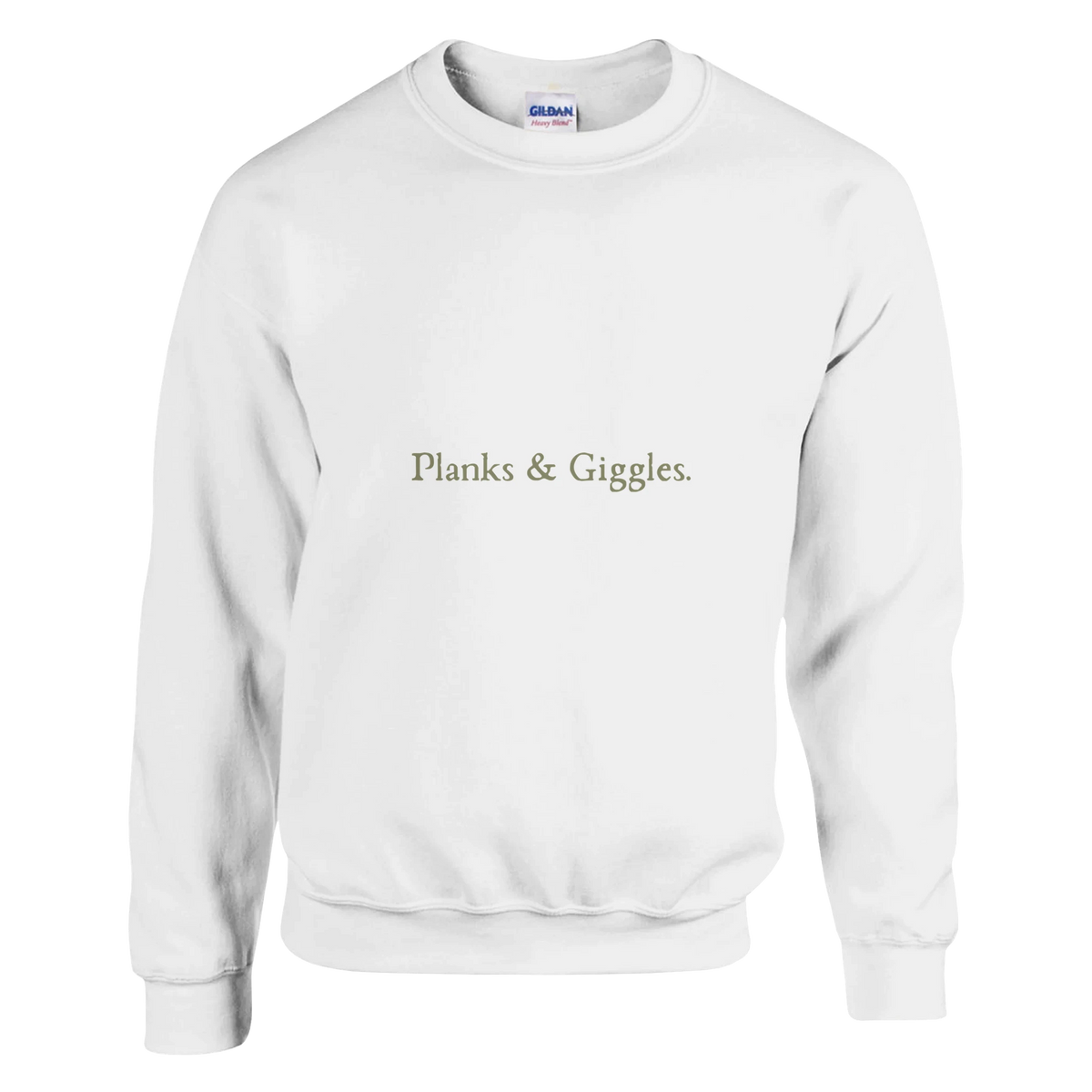 "Planks & Giggles" Crewneck Sweatshirt Fitness Lovers