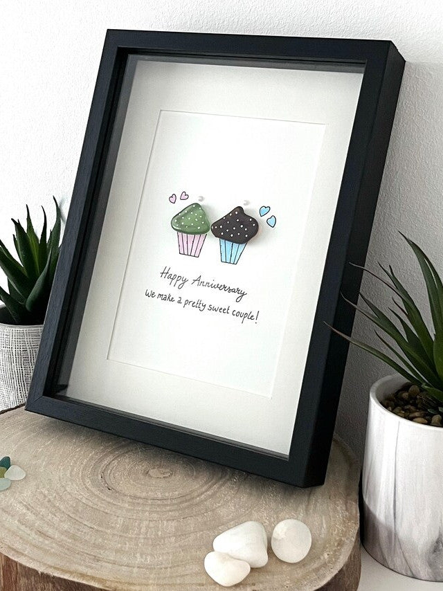 Christmas Gift - Personalized "We Make A Pretty Sweet Couple" Cupcakes Artwork