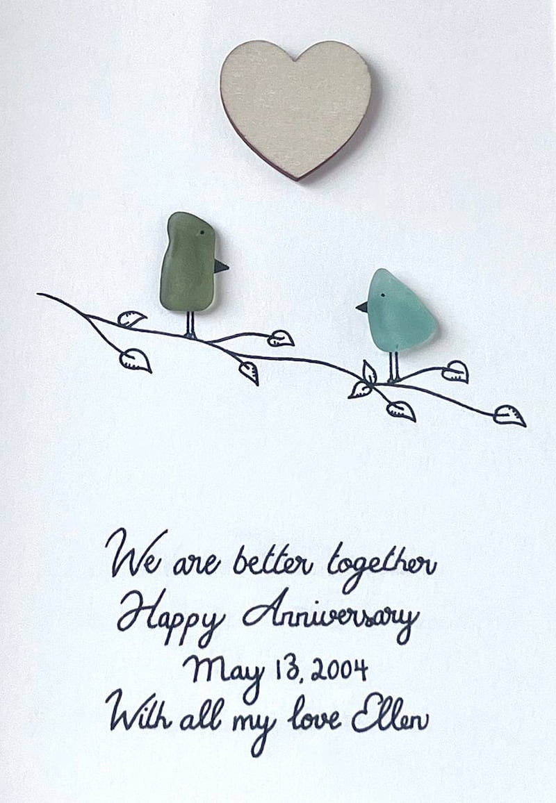 Christmas Gift - "We Are Better Together" Sea Glass ArtWork